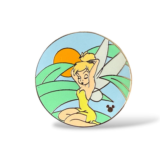 Cast Lanyard Tinker Bell Sun and Leaves Hidden Mickey Pin