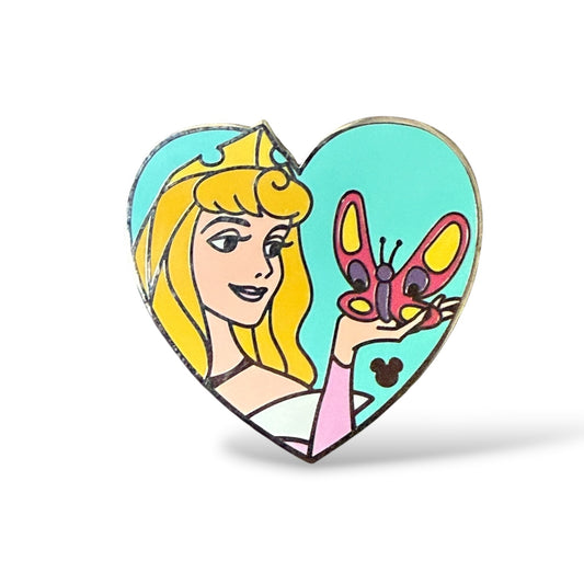 Cast Lanyard Princess Butterflies Aurora Hidden Mickey Pin