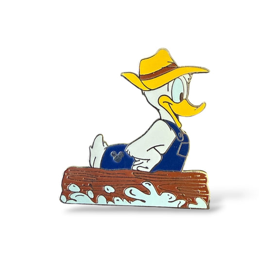 Cast Lanyard Donald Duck Splash Mountain Hidden Mickey Pin
