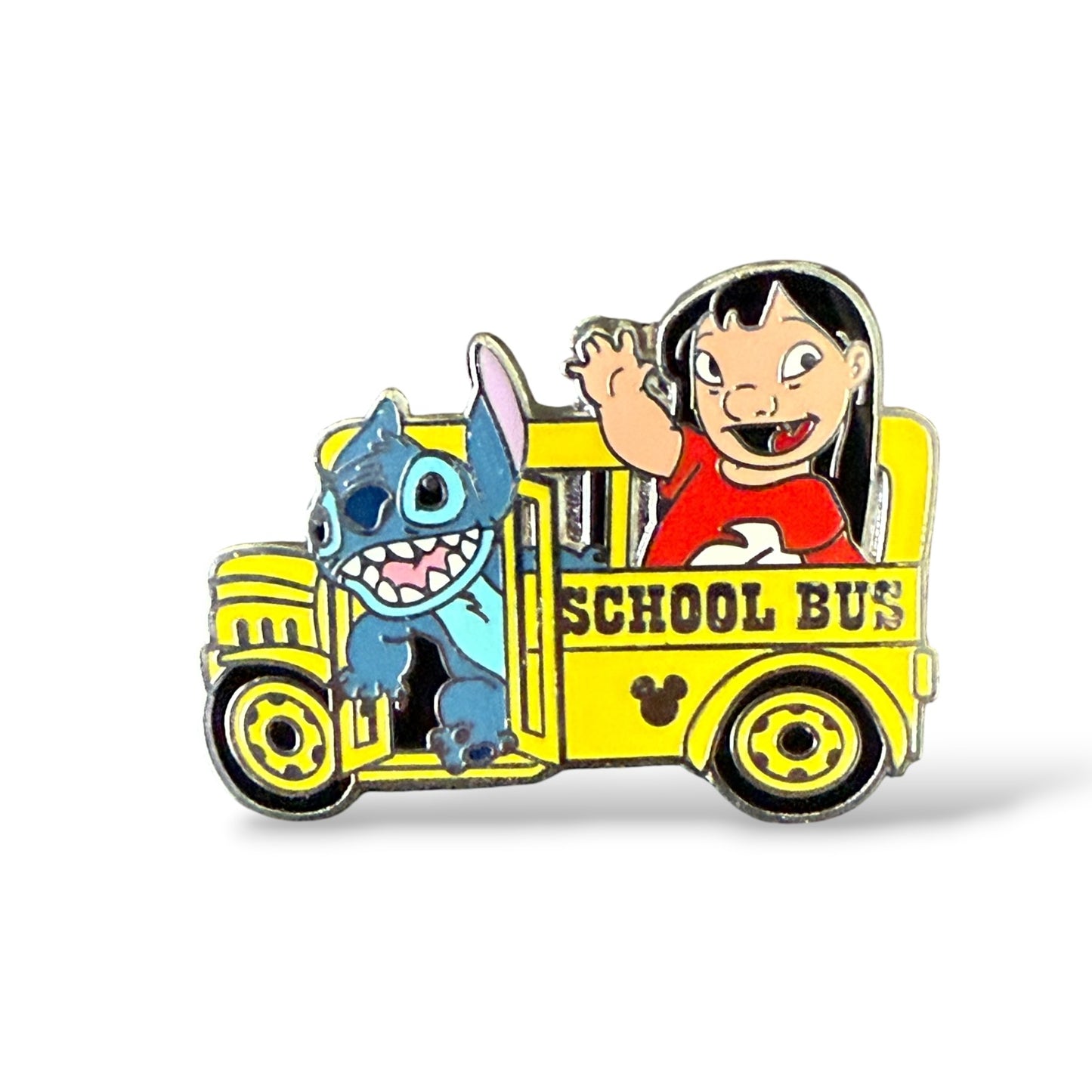 Cast Lanyard School Bus & Lunch Box Lilo & Stitch School Bus Hidden Mickey Pin