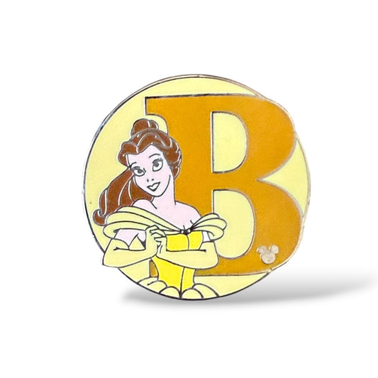 Cast Lanyard WDW Alphabet Belle Hidden Mickey Pin