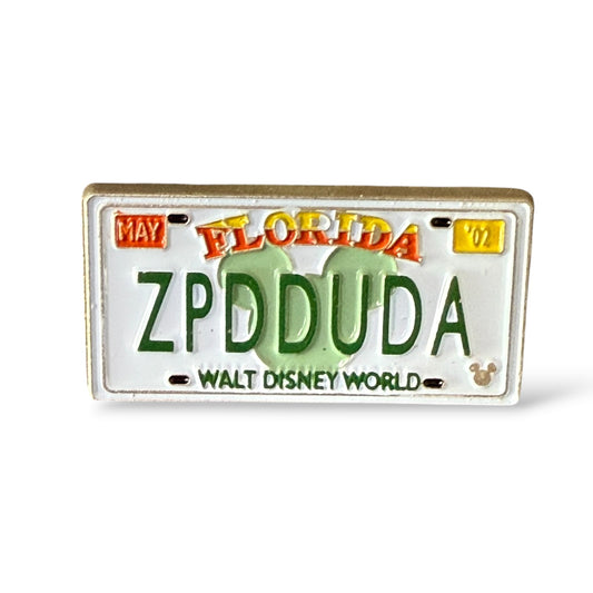 Cast Lanyard Florida License Plates Zip-A-Dee-Doo-Dah with Icon Hidden Mickey Pin