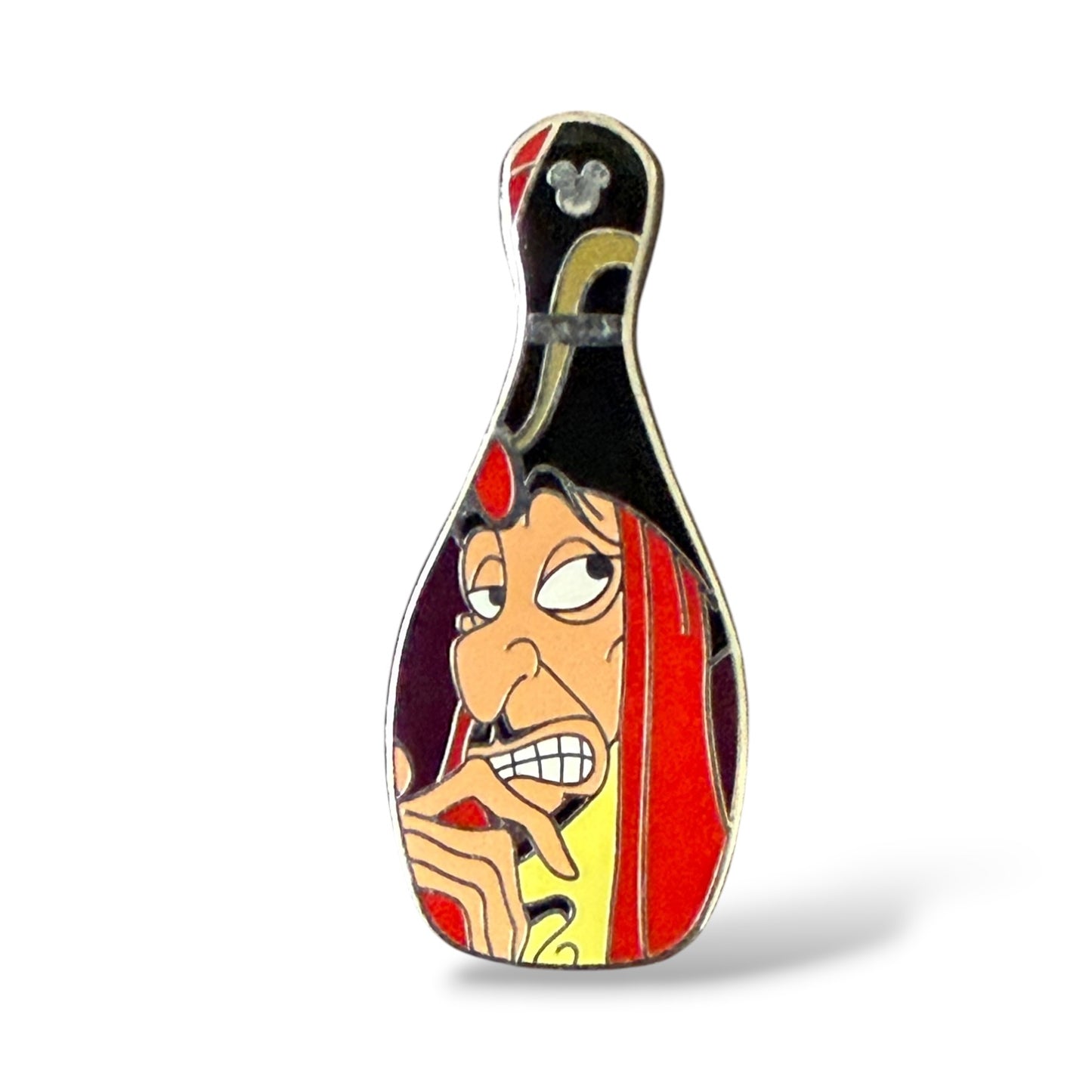Cast Lanyard Villains Bowling Pin Jafar Hidden Mickey Pin