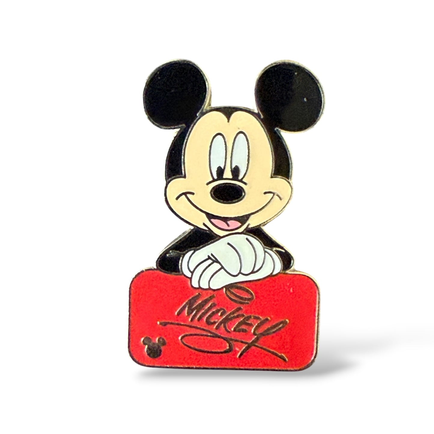 Cast Lanyard Mickey Autograph Red Hidden Mickey Pin