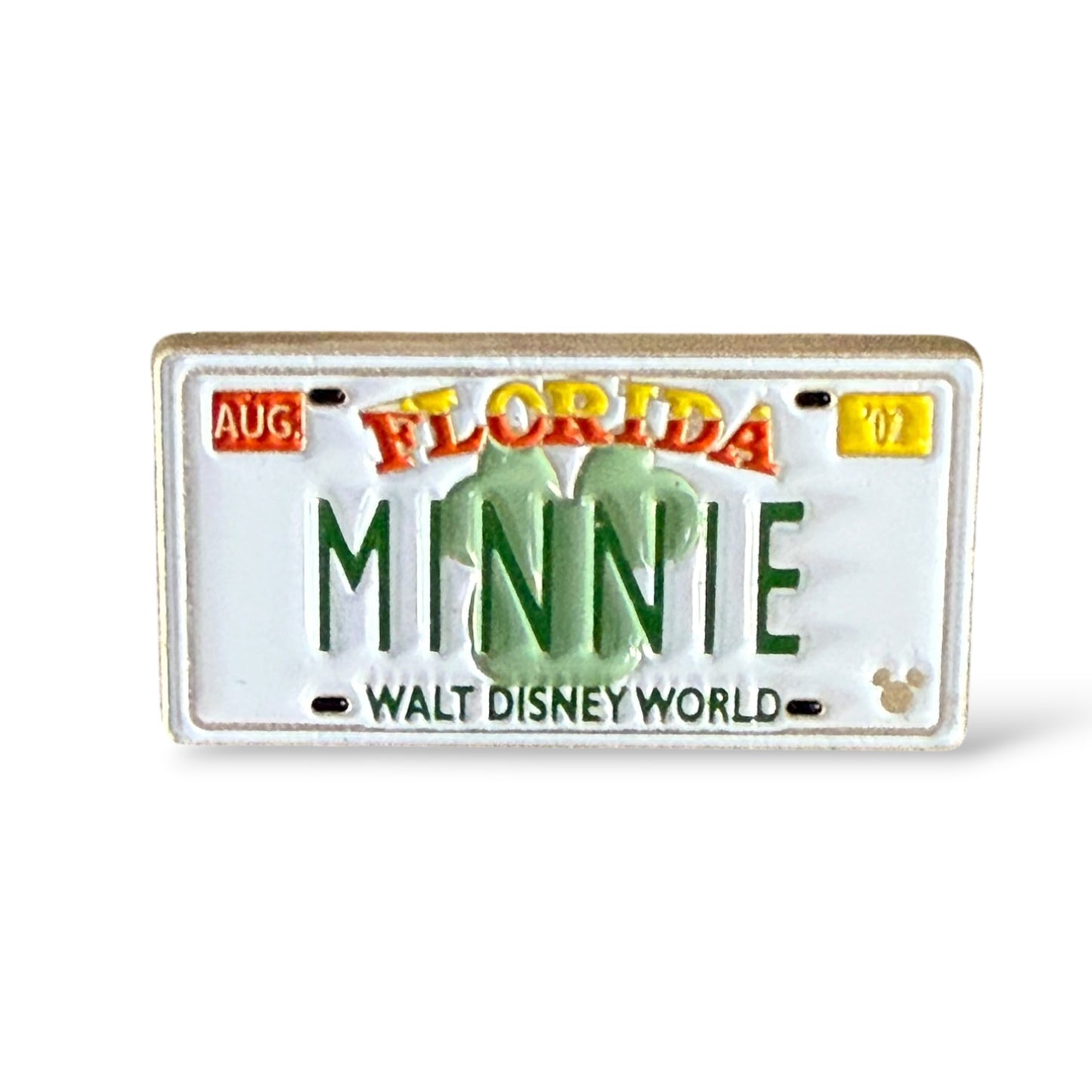 Cast Lanyard Florida License Plates Minnie Hidden Mickey Pin