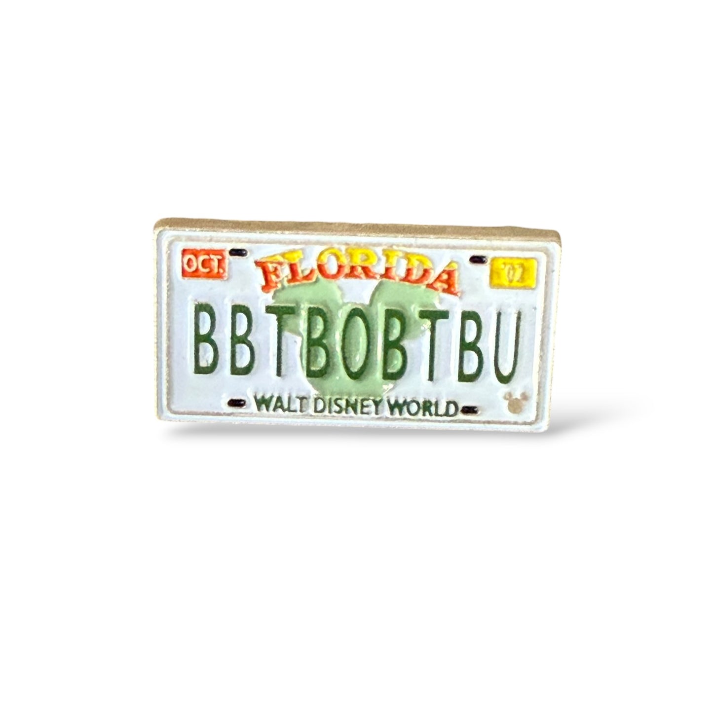Cast Lanyard Florida License Plates Bibbidi Bobbidi Boo Hidden Mickey Pin