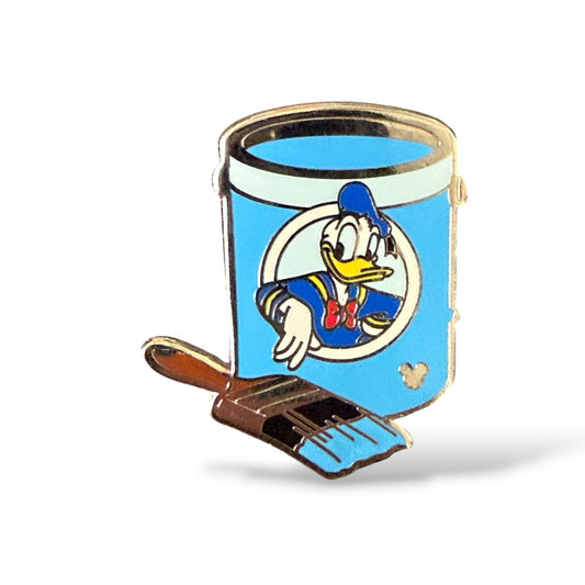 Cast Lanyard Paint Cans Donald Completer Hidden Mickey Pin