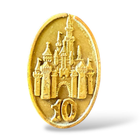 DEC Cast Member Years of Service 10 Years Castle Pin