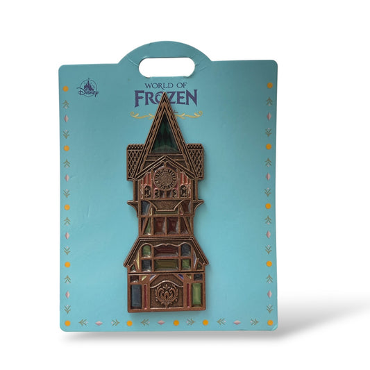 HKDL World of Frozen Stain Glass Clock Tower Pin