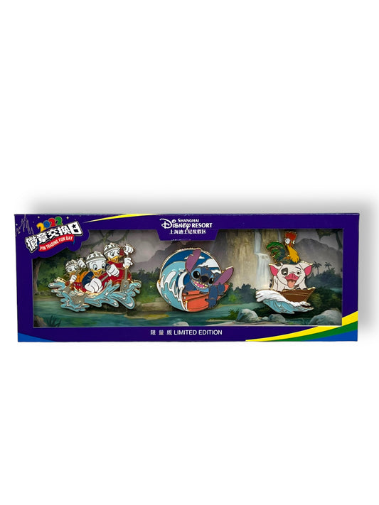 SDR Pin Trading Day 2022 Characters Water Sports 3 Pin Set