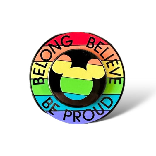Be Proud Pride Spinner Pin