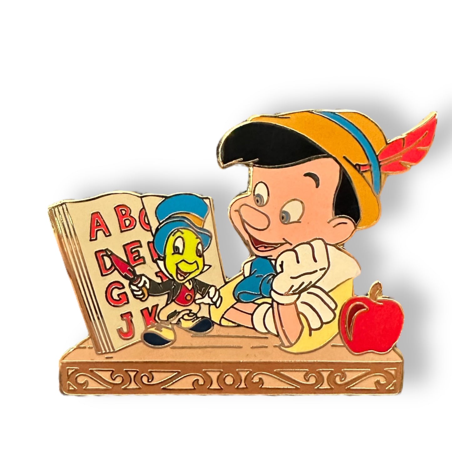 Disney Auctions Back To School Pinocchio and Jiminy Cricket Pin