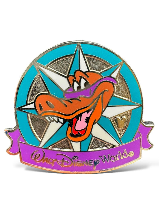 Cast Lanyard Character Compass Lagoona Gator Hidden Mickey Pin