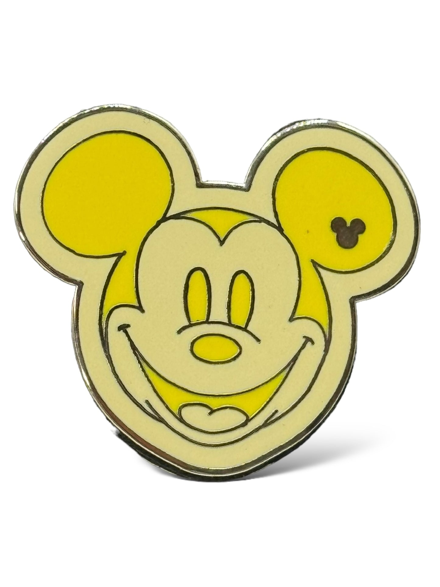 Cast Lanyard Colorful Mickey Heads Yellow Hidden Mickey Pin