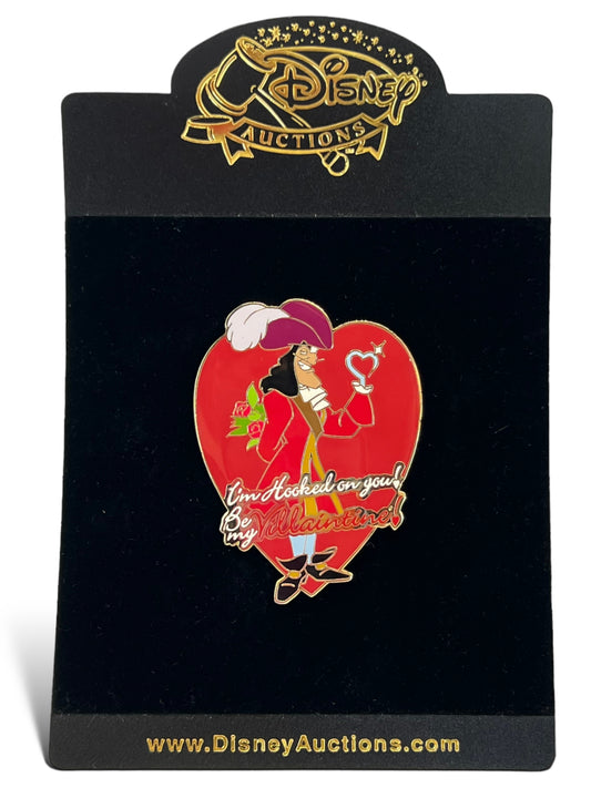 Disney Auctions Be My Villaintine Captain Hook Pin