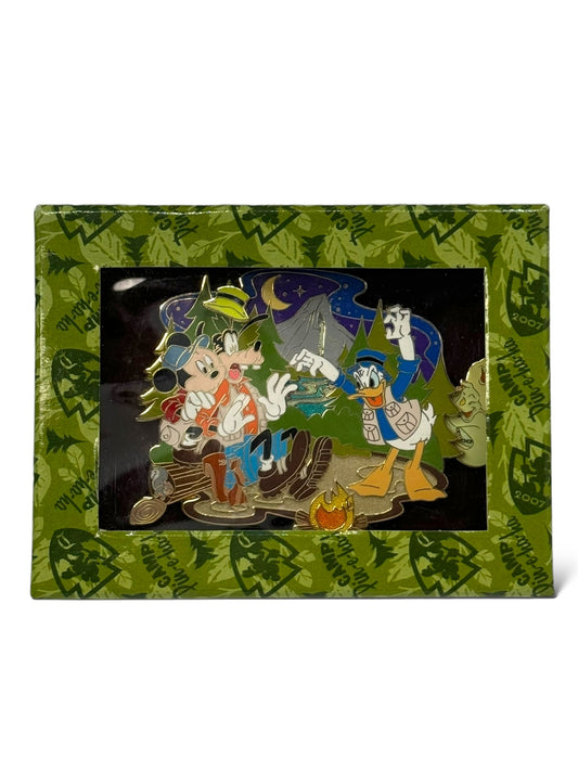 Camp Pin-e-ha-ha Mickey, Ghost, and Donald Ghost Stories Jumbo Pin