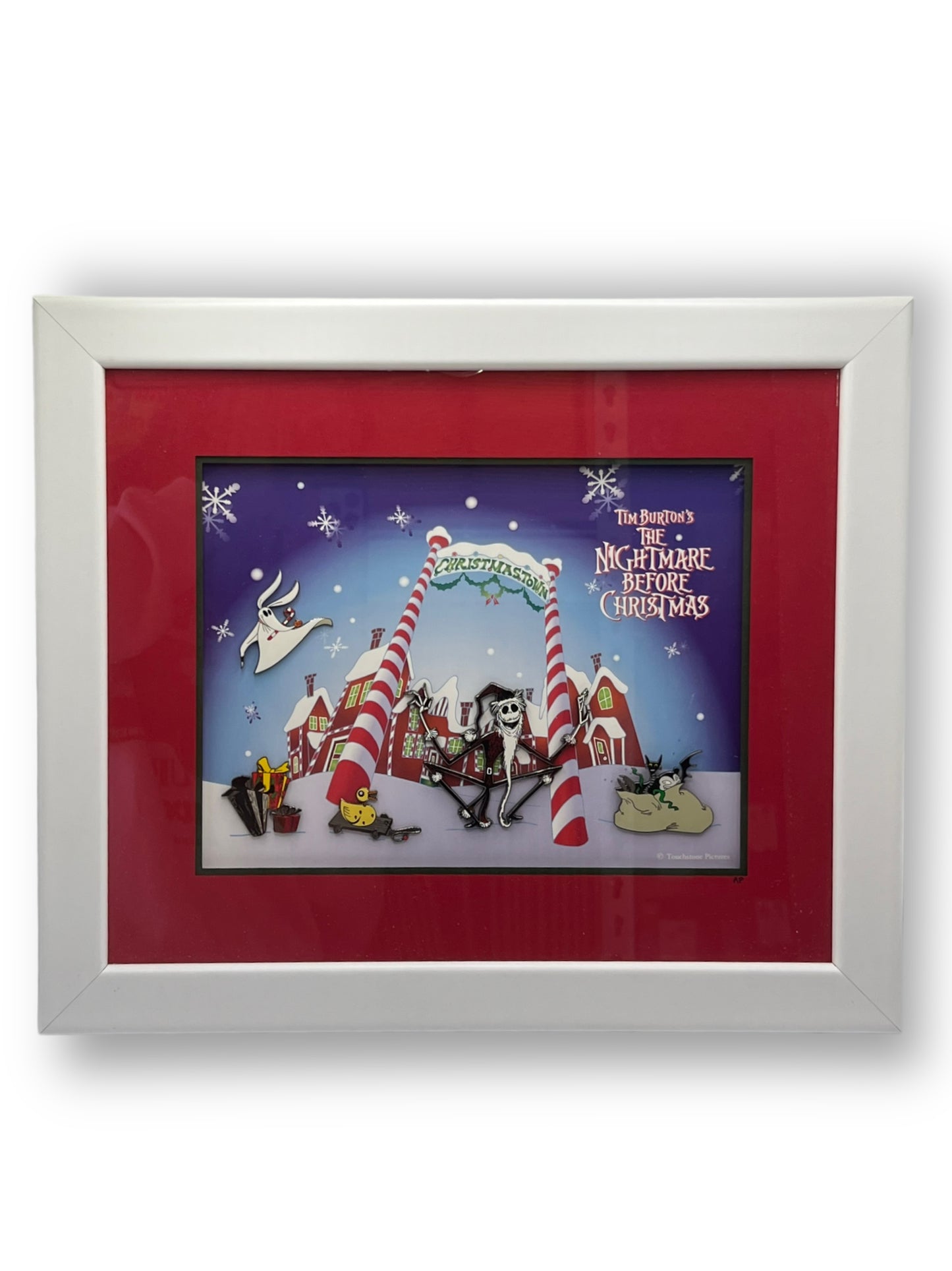 Japan Disney Christmas Town Nightmare Before Christmas Pin Frame Set