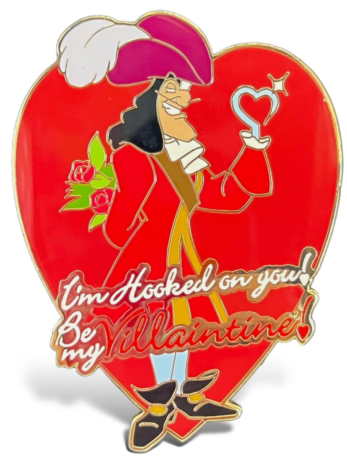 Disney Auctions Be My Villaintine Captain Hook Pin