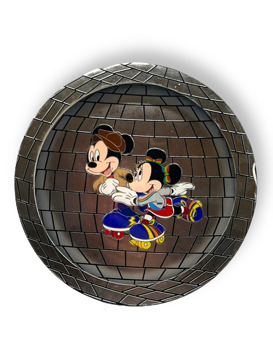 WDI Disco Mickey & Minnie Rainbow Outfit Jumbo Pin