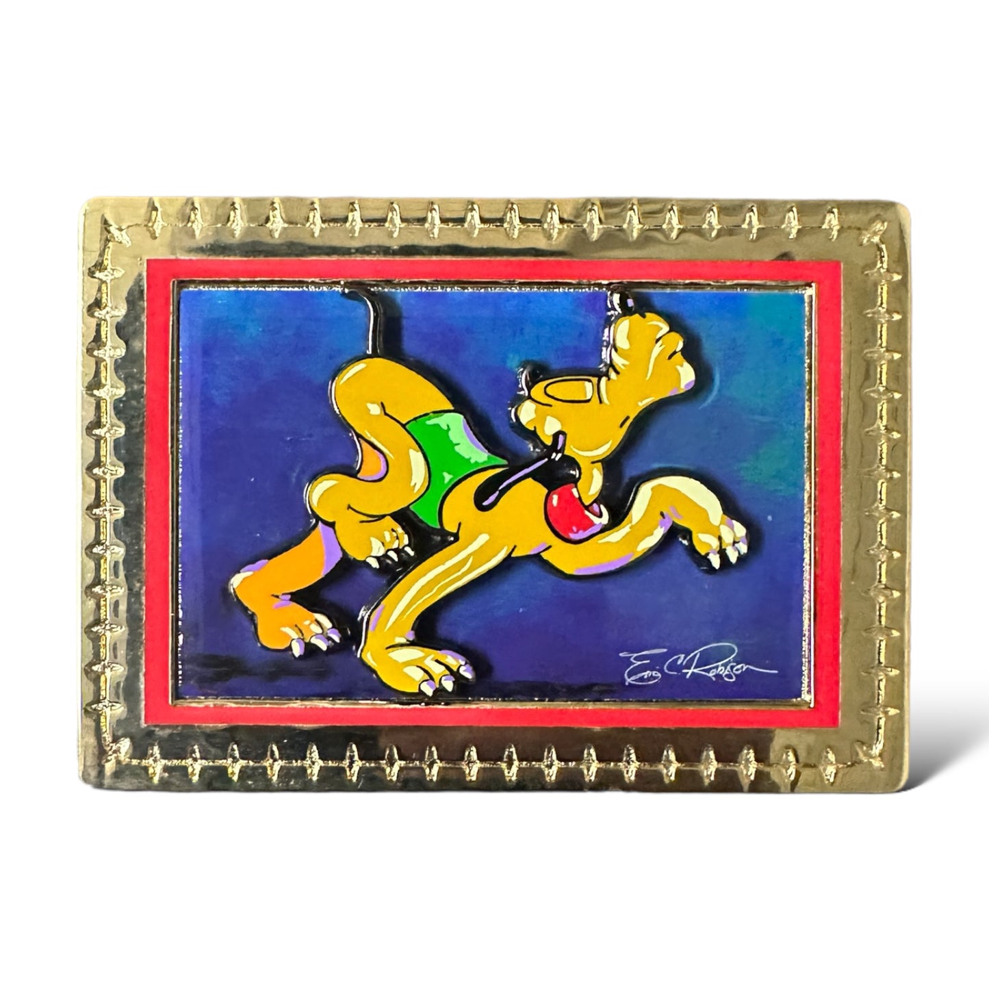 Disney Auctions Eric Robison Pluto Portrait PIn