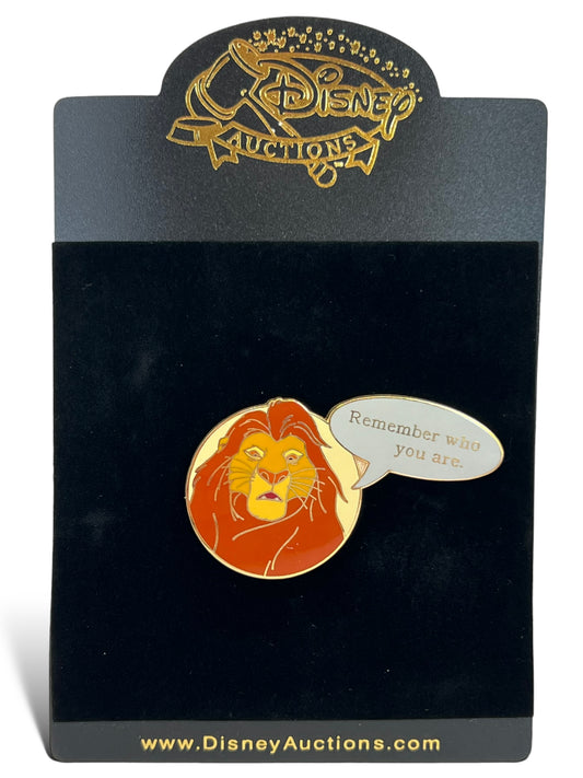 Disney Auctions Film Quote Mufasa Pin