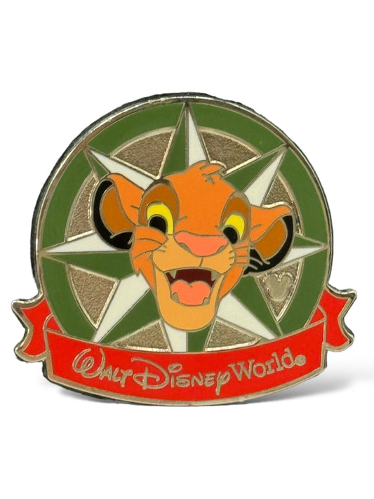 Cast Lanyard Character Compass Simba Hidden Mickey Pin