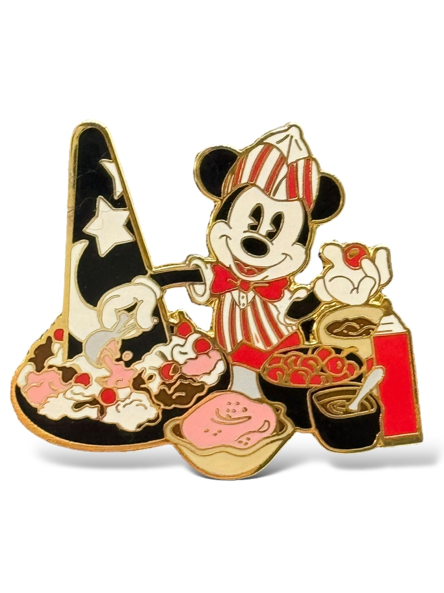 DSSH Pin Trader Delight Mickey Mouse Making a Sundae Pin