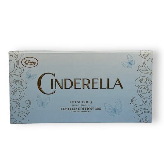 Disney Store Cinderella Live Action 3 Pin Box Set