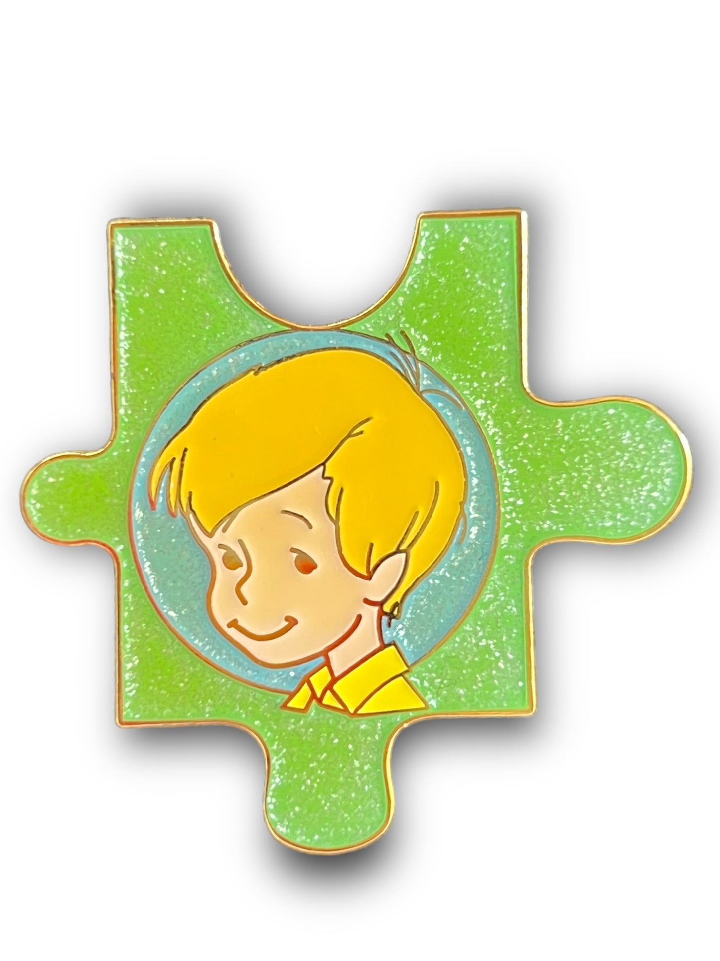 Japan Disney Pooh and Friends Puzzle Christopher Robin Pin