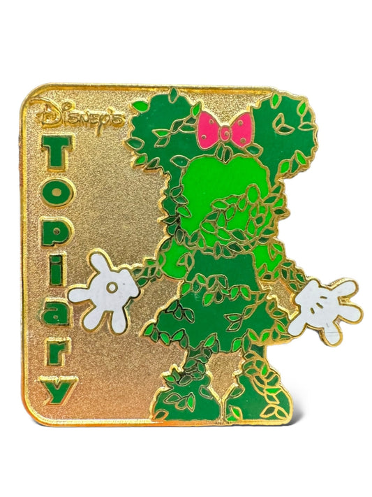 Cast Lanyard Gold Topiary Characters Minnie Hidden Mickey Pin