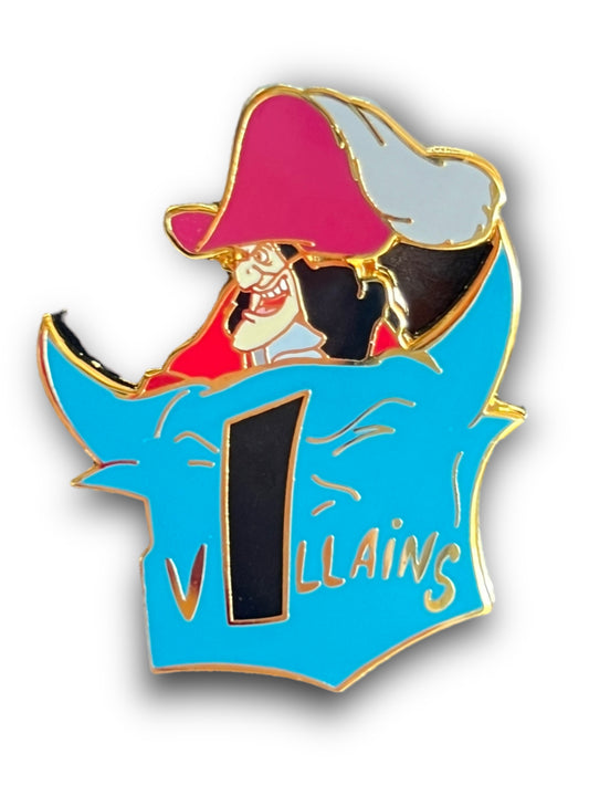 Japan Disney Walt Disney Puzzle Captain Hook "I" Pin
