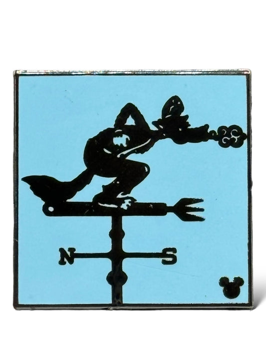 Cast Lanyard Attraction Weathervanes Big Bad Wolf Hidden Mickey Pin