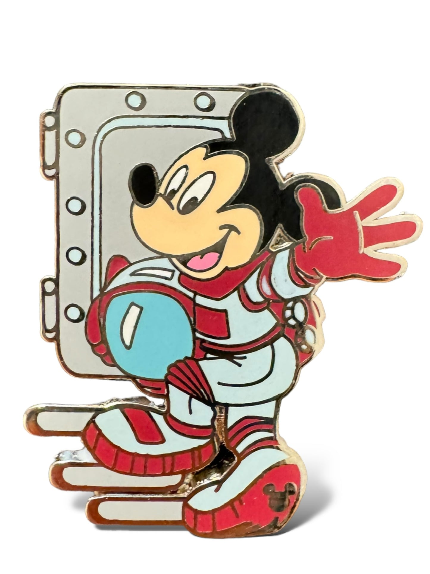 Cast Lanyard Theme Parks Mickey Astronaut at EPCOT Hidden Mickey Pin