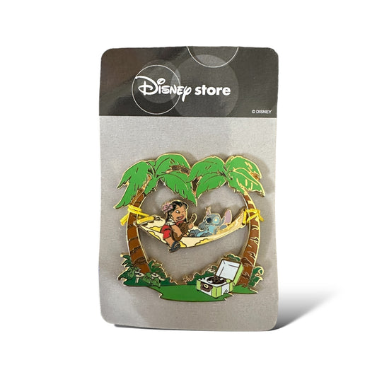 JDS Stitch Aloha Sitting in a Hammock Pin