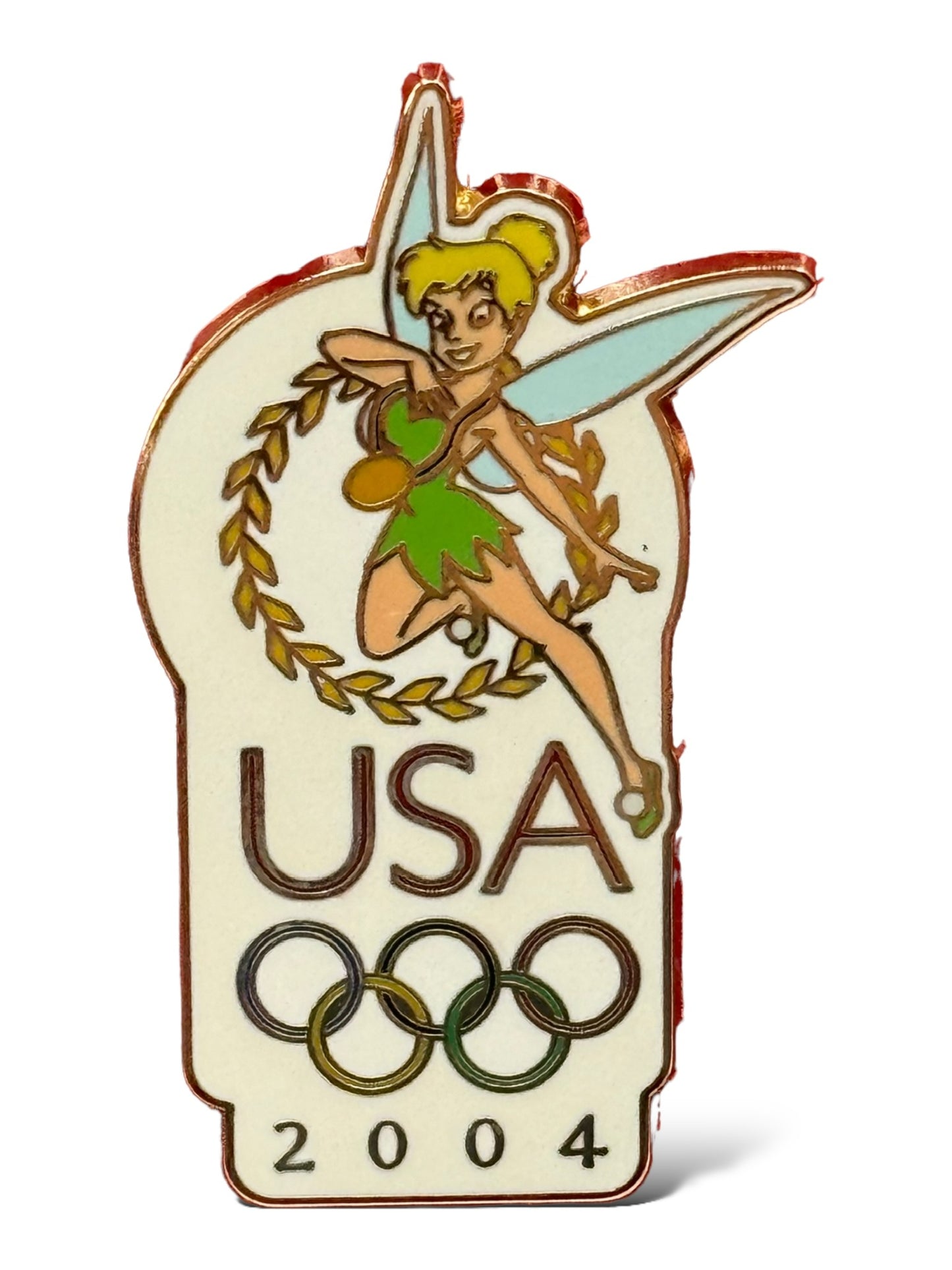 Disney Parks USA Olympic Logo 2004 Tinker Bell Pin
