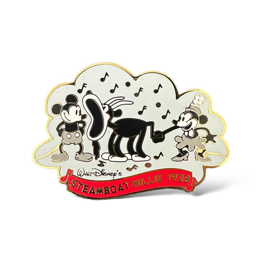 JDS History of Art Steamboat Willie Mickey and Minnie Pin
