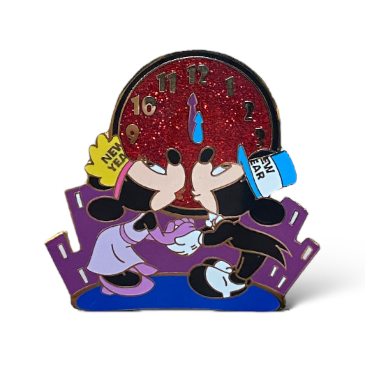 Disney Auctions Happy New Year Mickey and Minnie Pin