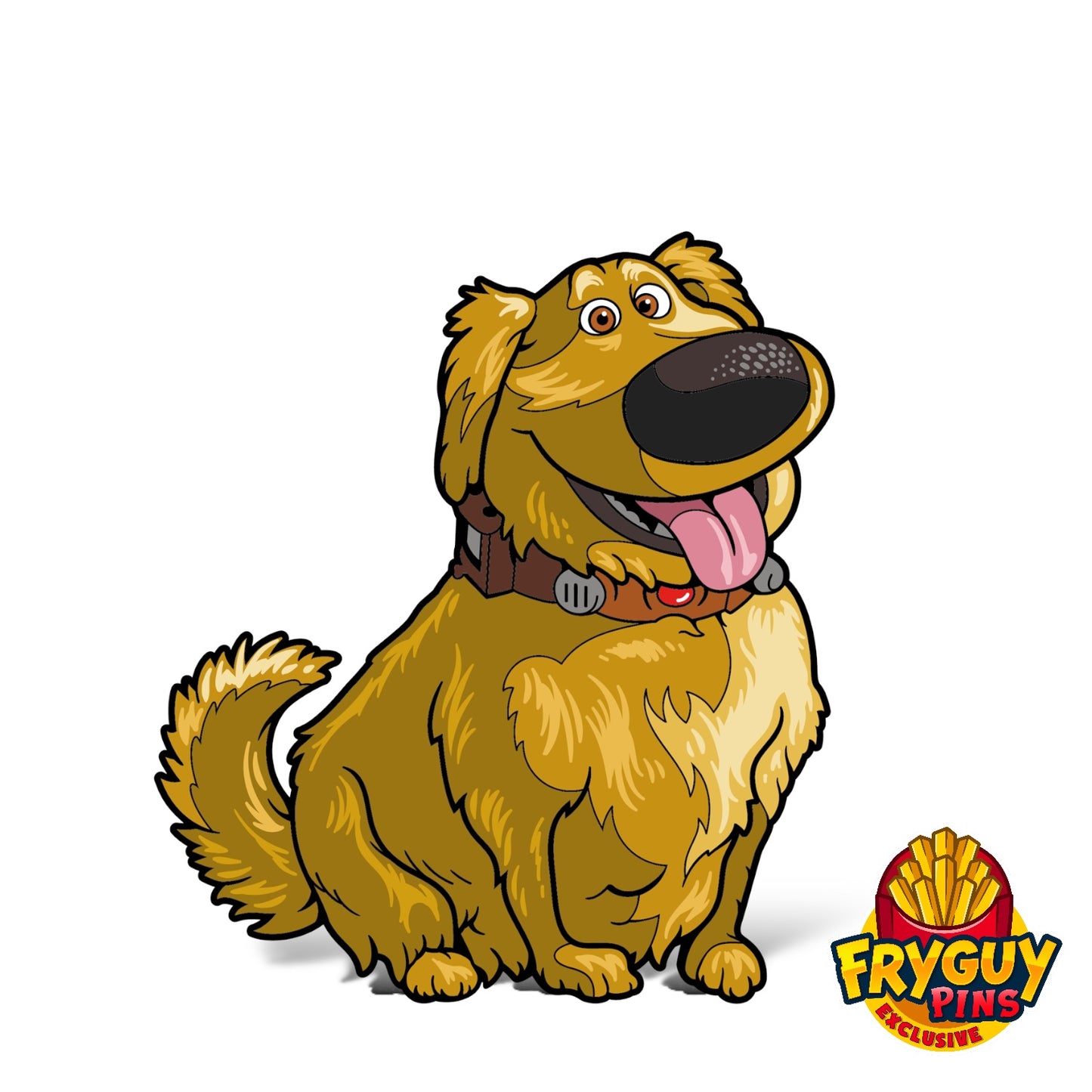 Pixar's Up Dug FiGPiN Enamel Pin – FryGuy Pins Exclusive