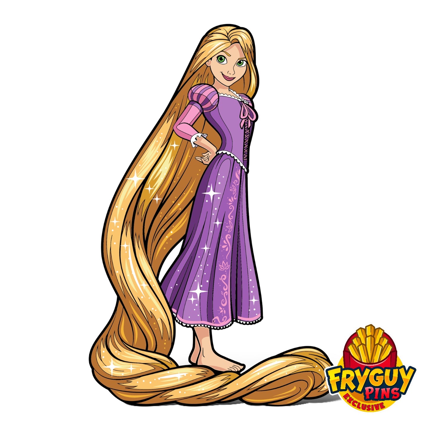 Disney Princess Rapunzel FiGPiN Enamel Pin – FryGuy Pins Exclusive