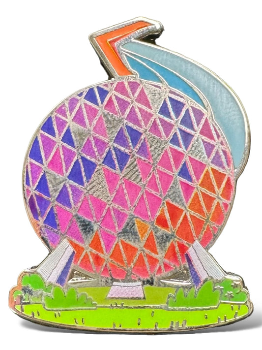 D23 65 Years of Disney Theme Parks Spaceship Earth Pin