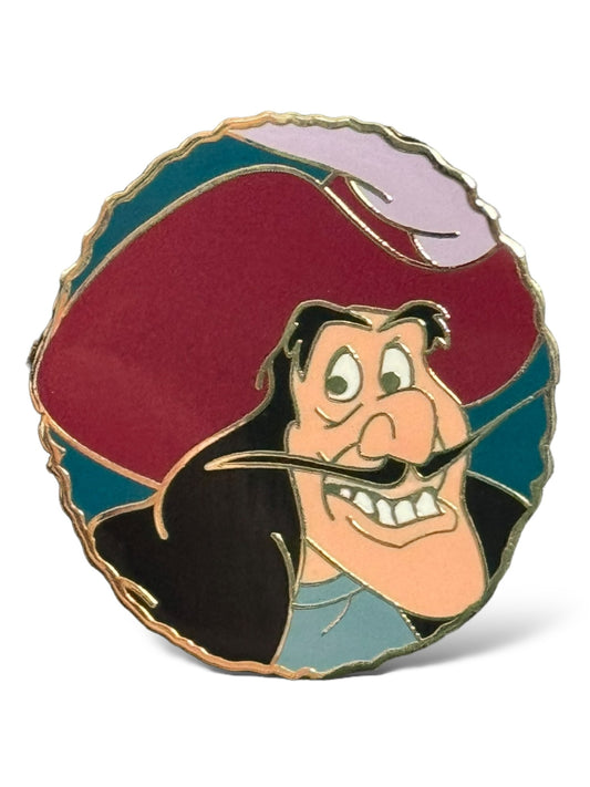 WDW PT52 Character Faces Captain Hook Pin