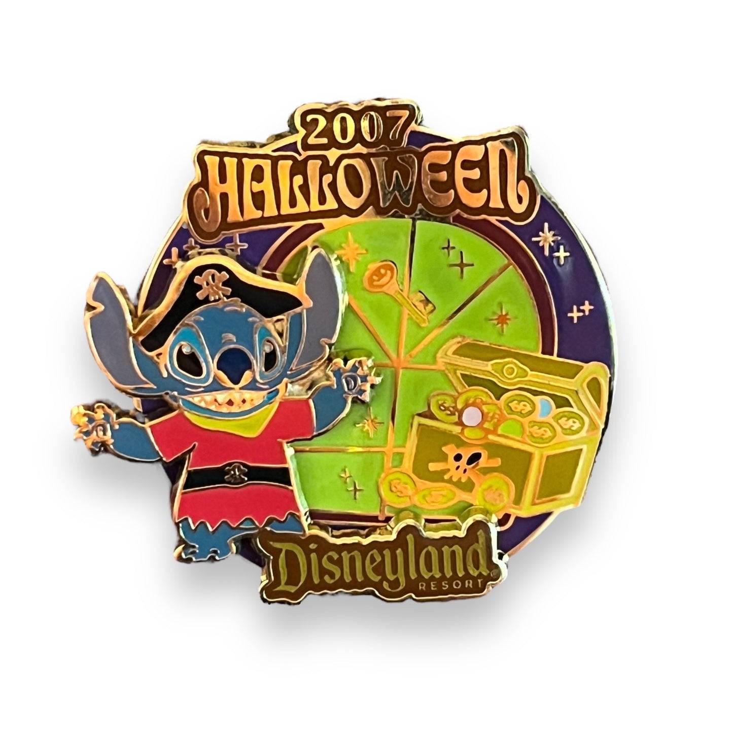 DLR Halloween 2007 Stitch Pirate Pin