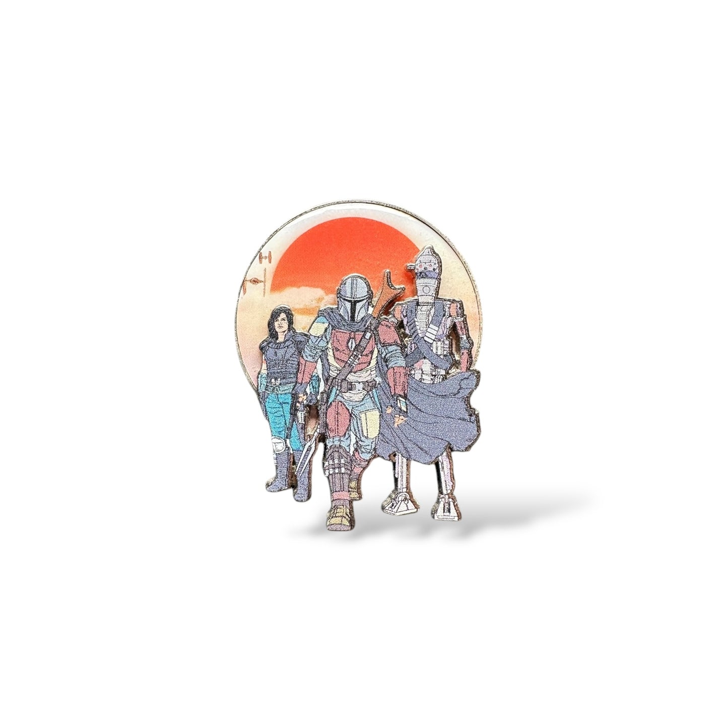 Disney Parks Star Wars Mandalorian Cara Dune, Din Djarin, IG-11 Pin