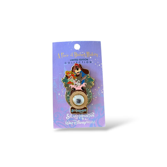 WDW Piece of Disney History Splash Mountain Brer Rabbit, Brer Fox and Brer Bear Pin