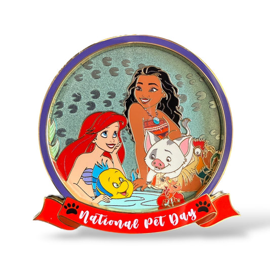 DEC National Pet Day 2025 Ariel and Moana Pin