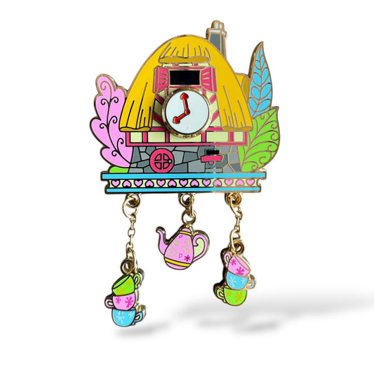 DLR Cuckoo for Disney Pins White Rabbit's House Clock Pin
