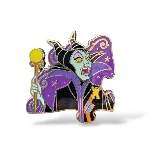 HKDL Pin Trading Night Puzzle Sleeping Beauty Maleficent Pin