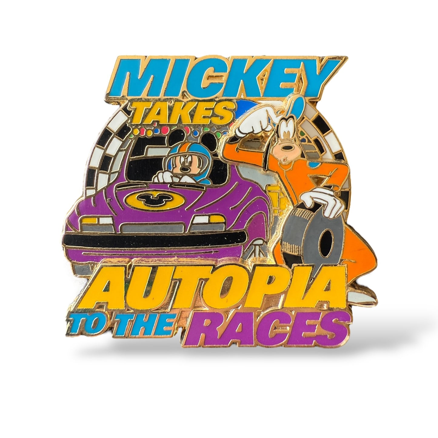 DLR Mickey Takes Autopia to the Races Pin