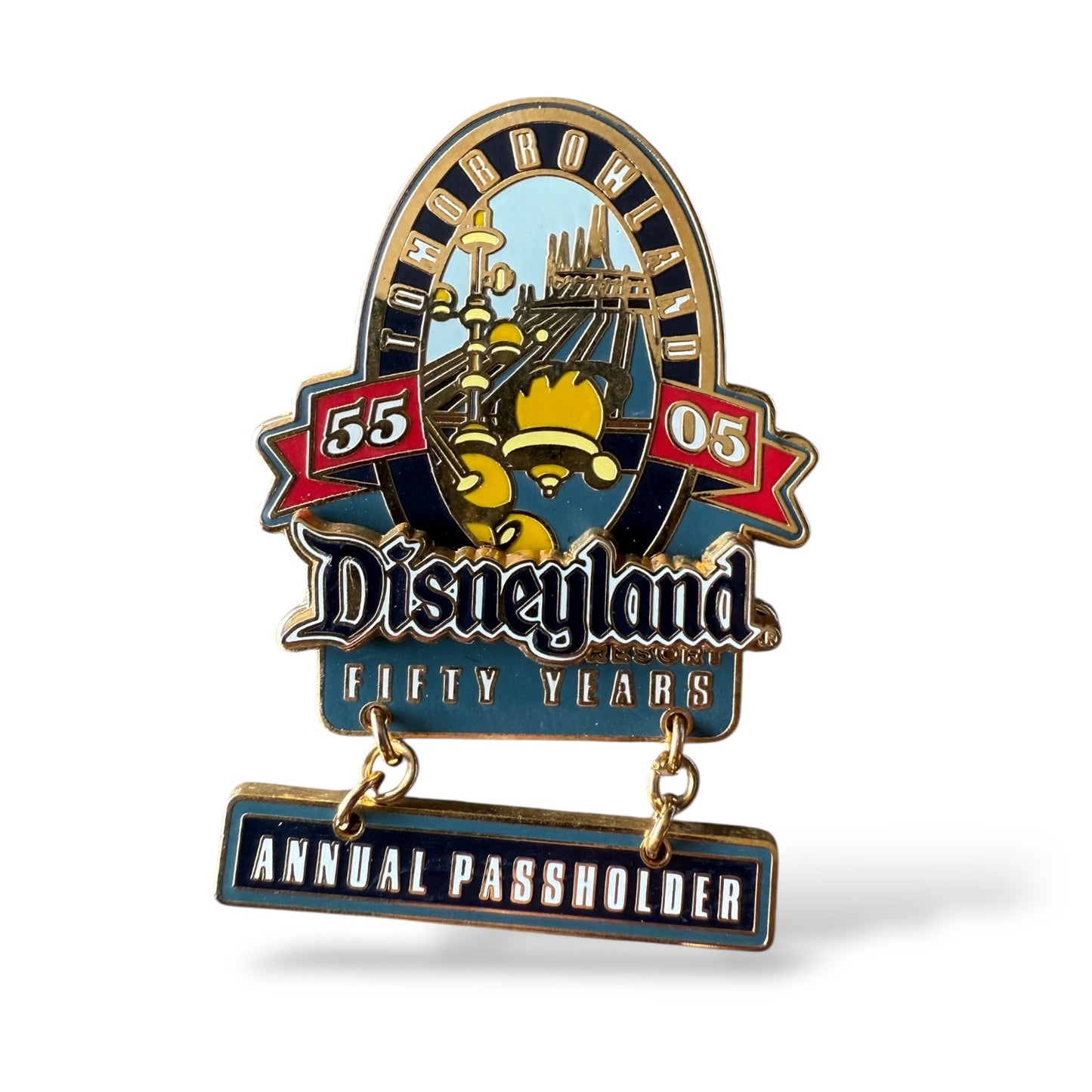 DLR Annual Passholder Fifty Years Collection Tomorrowland Dangle Pin
