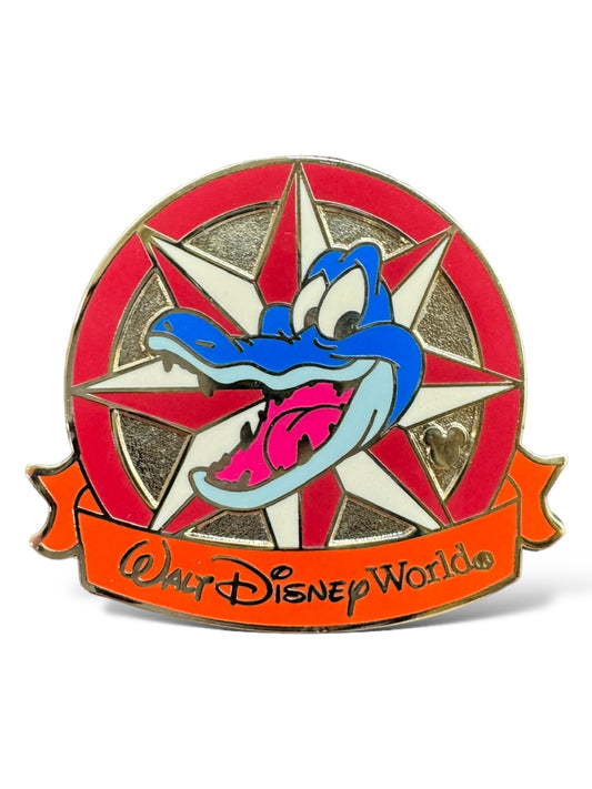 Cast Lanyard Character Compass Ice Gator Hidden Mickey Pin